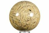 Polished Graphic Feldspar Sphere - Madagascar #375831-1